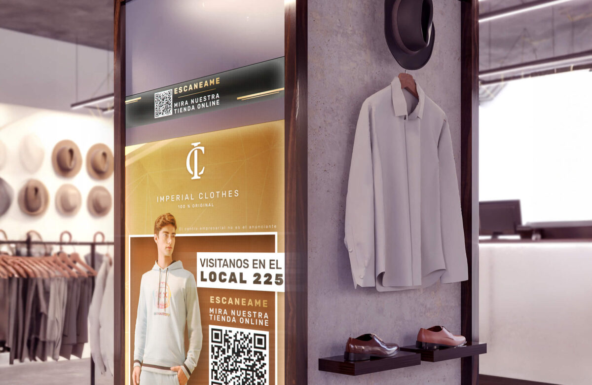 Mockup stand publicitario